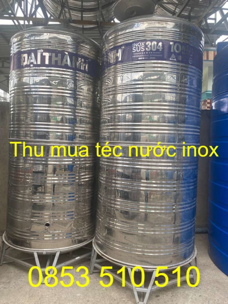 Thu mua téc nước bồn nước inox cũ Hải Phòng 0853.510.510