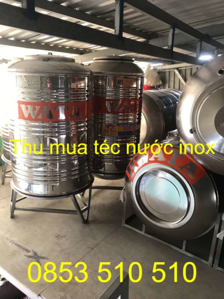 Thu mua téc nước bồn nước inox cũ Hải Phòng 0853.510.510