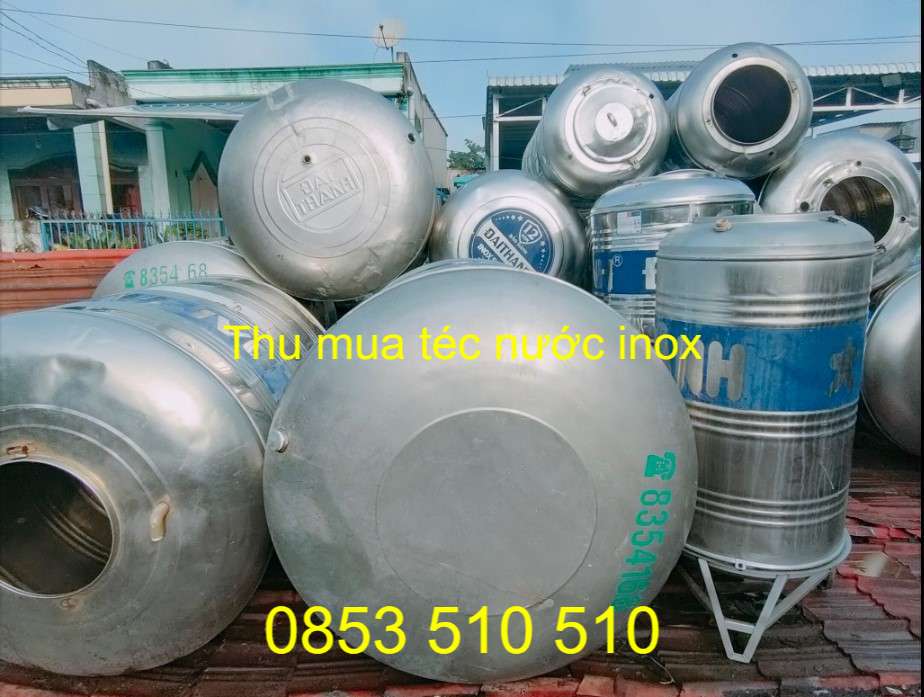 Thu mua téc nước bồn nước inox cũ Hải Phòng 0853.510.510